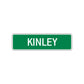 Kinley Street Sign Children Name Room Plate
