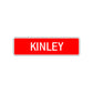Kinley Street Sign Children Name Room Plate