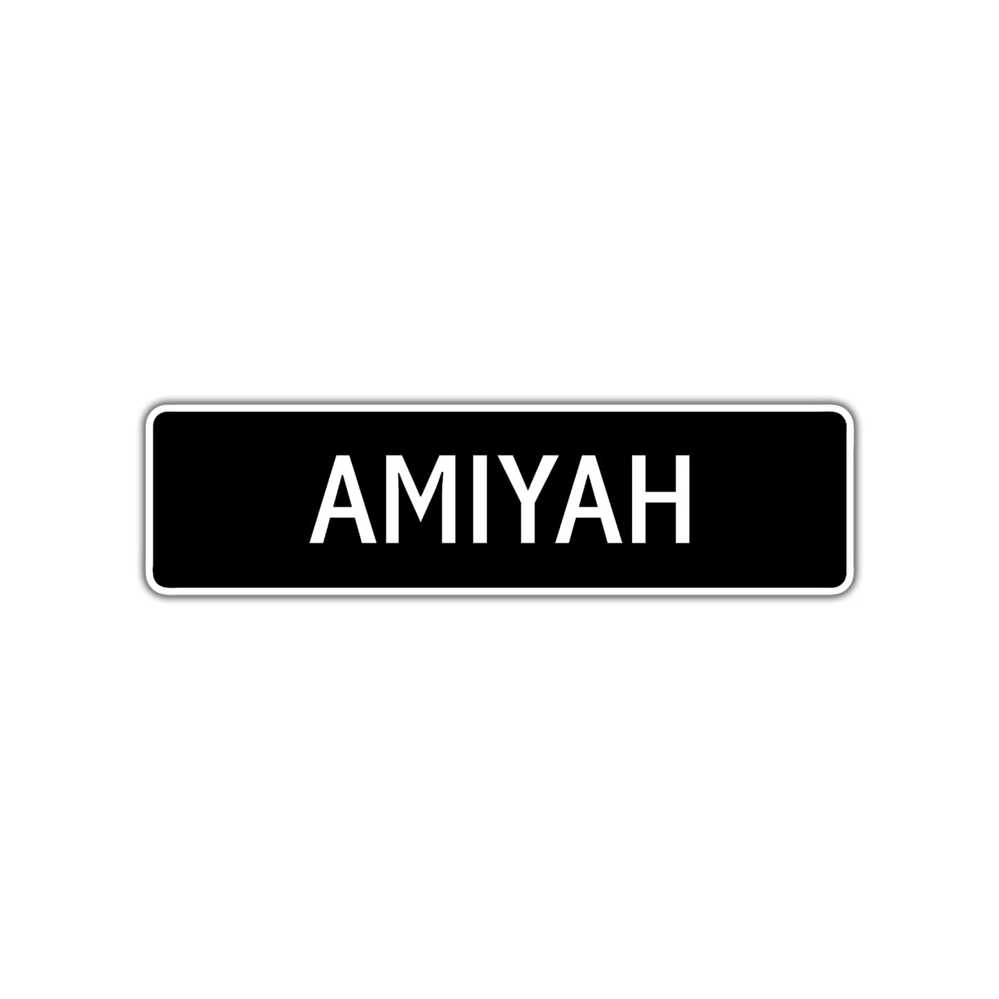 Amiyah Street Sign Children Name Room Plate
