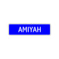Amiyah Street Sign Children Name Room Plate
