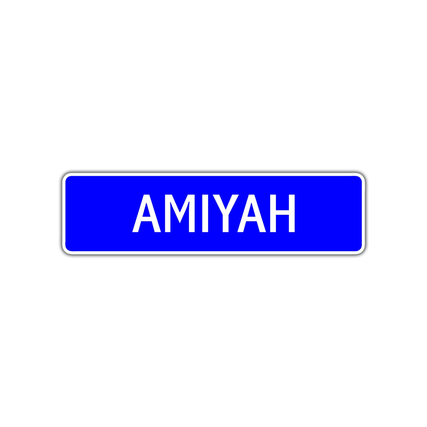 Amiyah Street Sign Children Name Room Plate