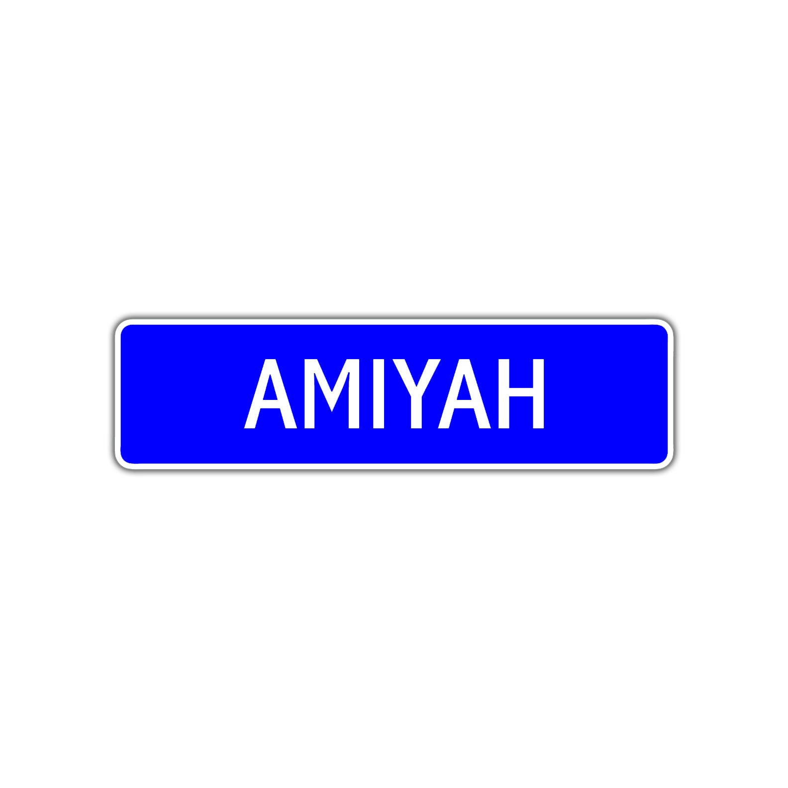 Amiyah Street Sign Children Name Room Plate