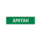 Amiyah Street Sign Children Name Room Plate