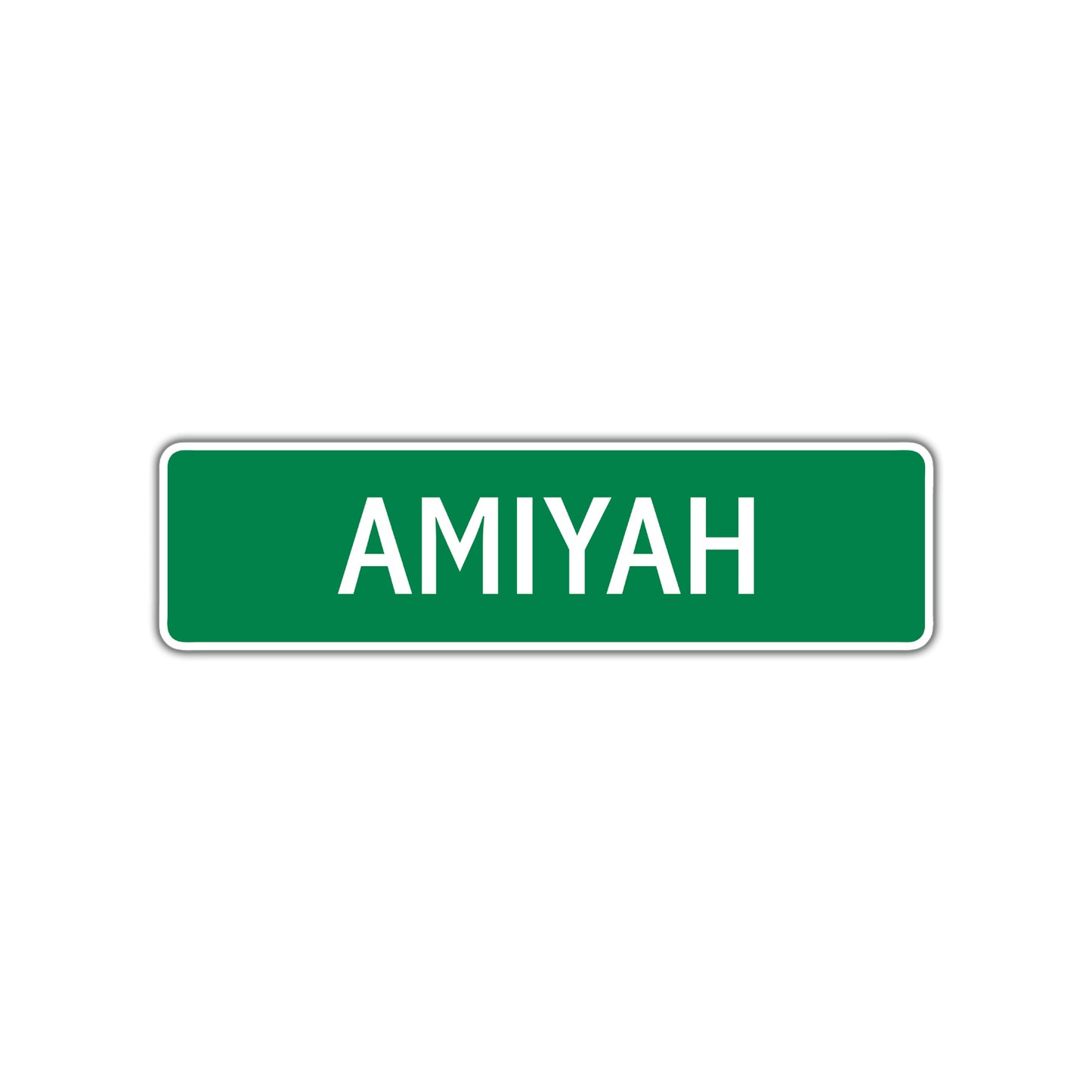 Amiyah Street Sign Children Name Room Plate