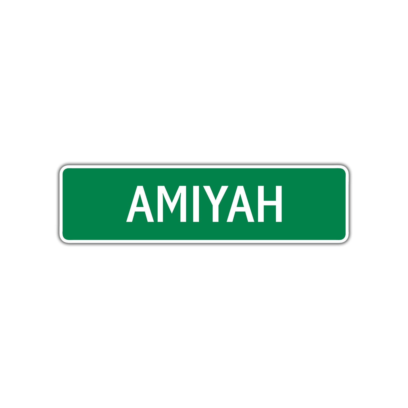 Amiyah Street Sign Children Name Room Plate