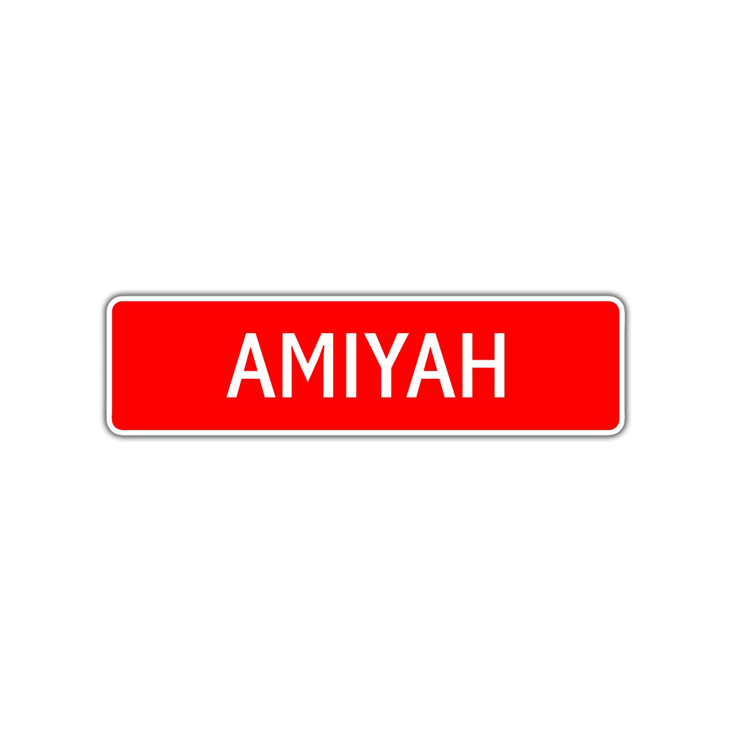 Amiyah Street Sign Children Name Room Plate