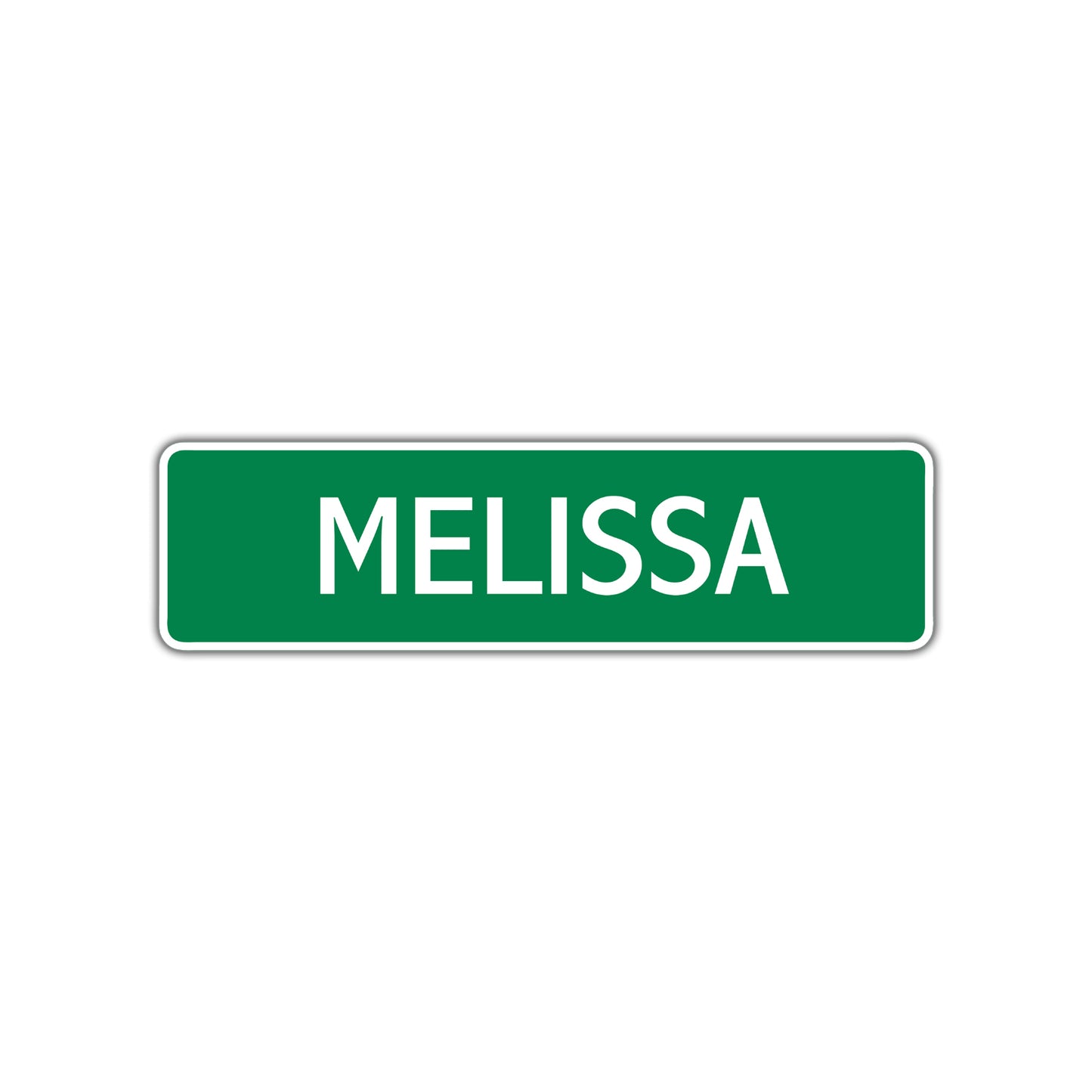 Melissa Street Sign Children Name Room Plate