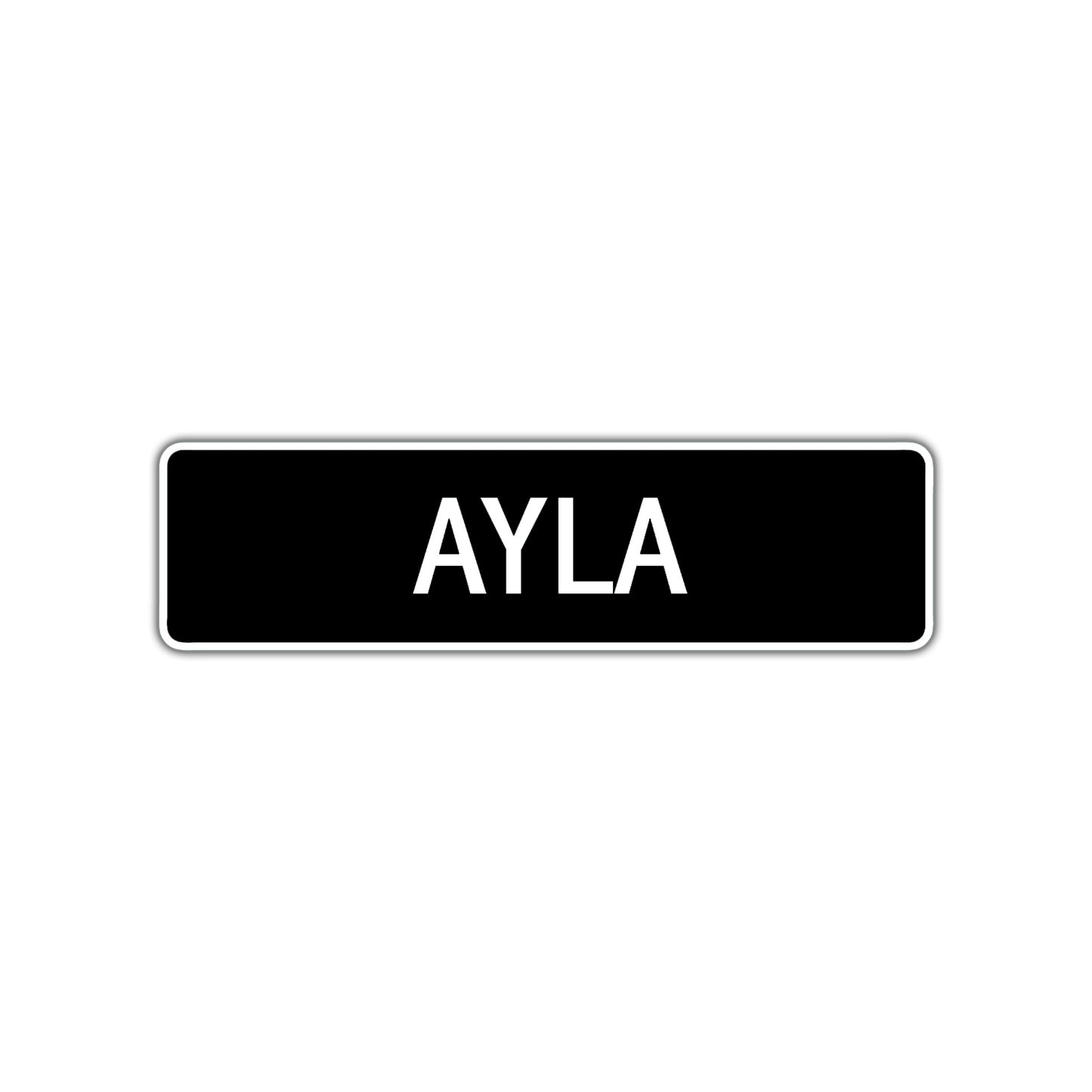 Ayla Street Sign Children Name Room Plate
