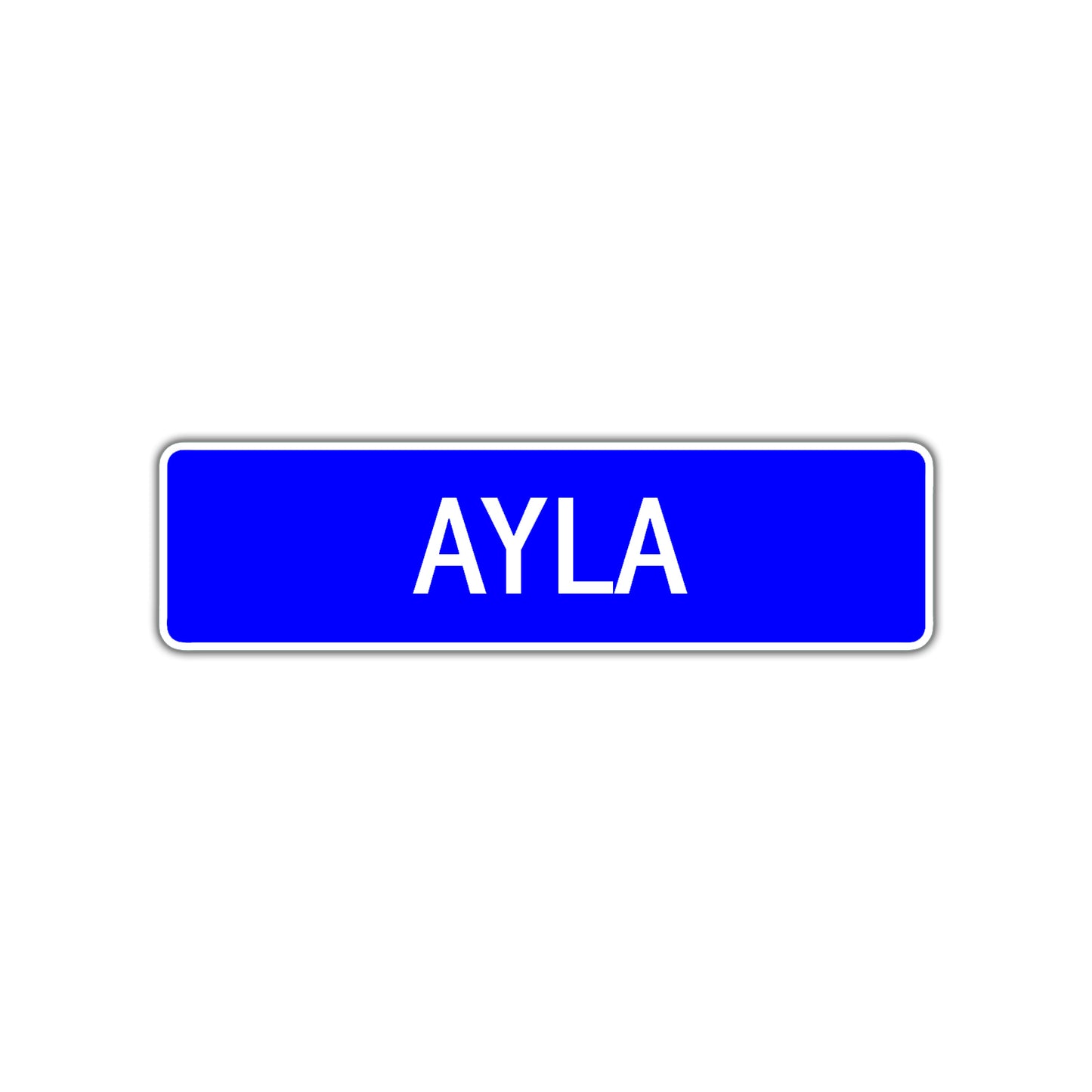 Ayla Street Sign Children Name Room Plate