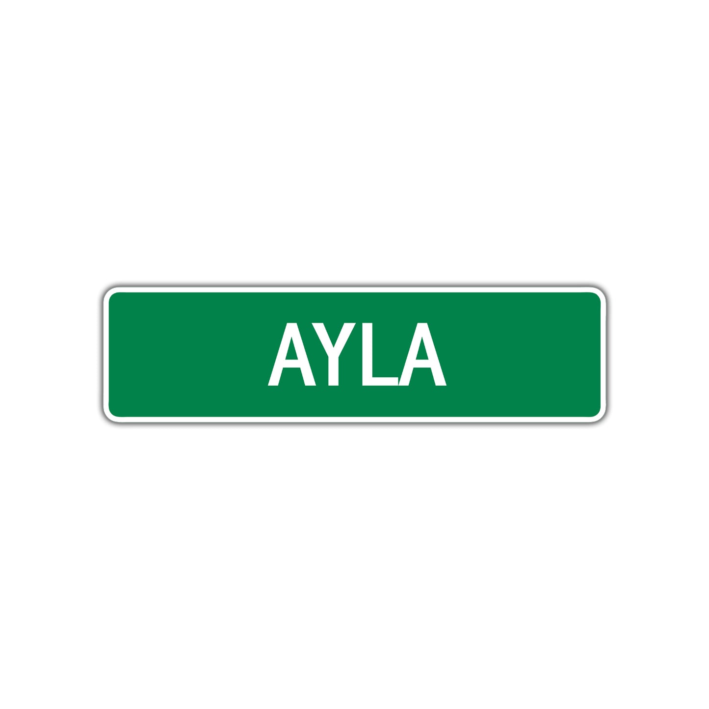 Ayla Street Sign Children Name Room Plate