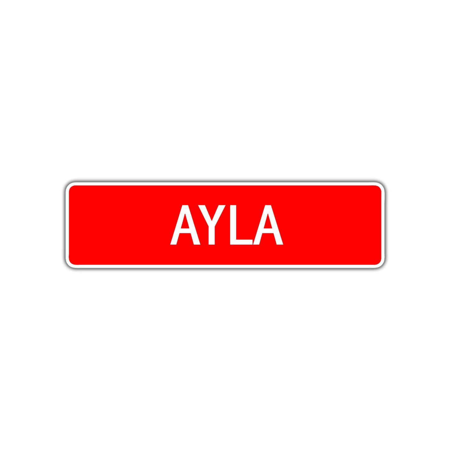 Ayla Street Sign Children Name Room Plate
