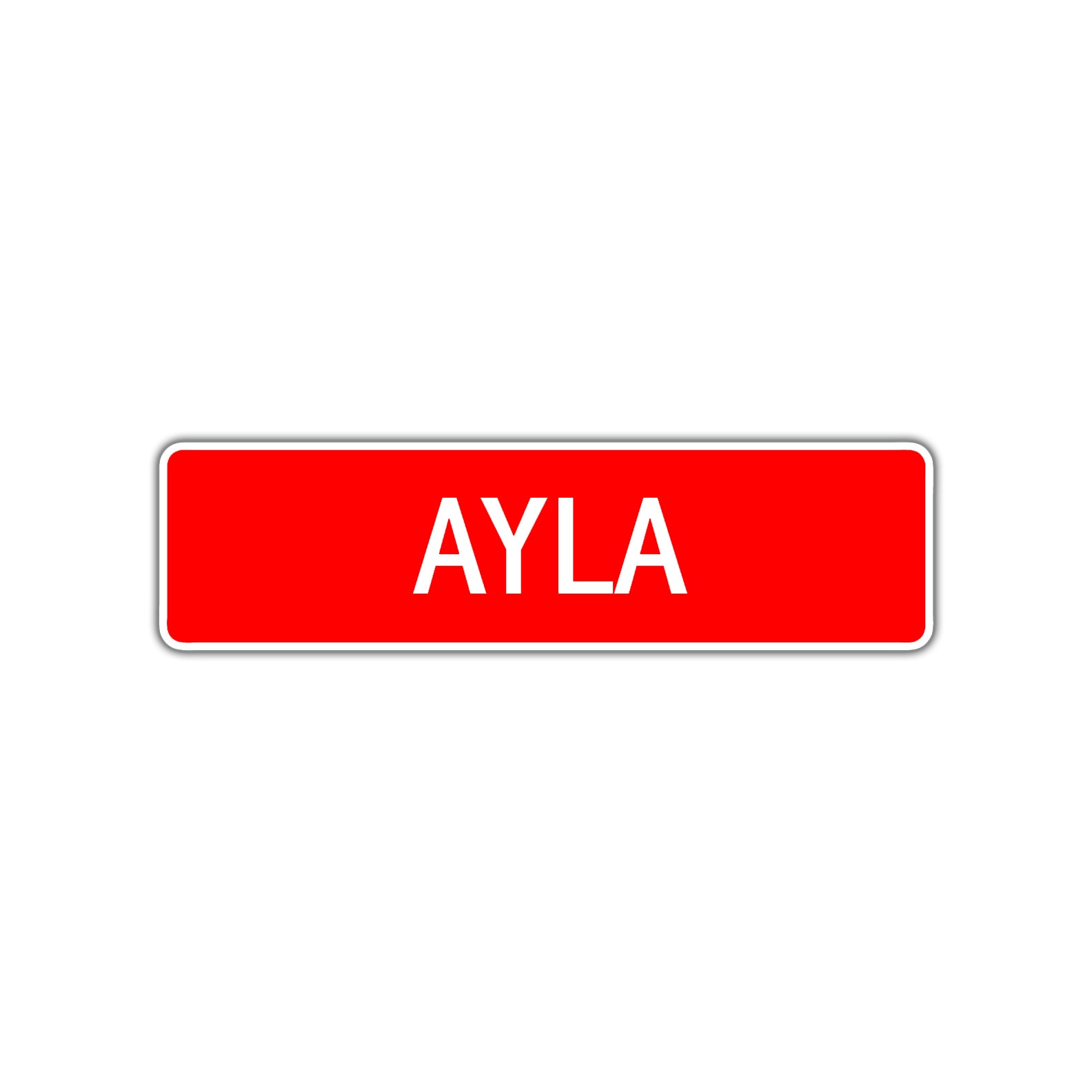 Ayla Street Sign Children Name Room Plate