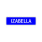 Izabella Street Sign Children Name Room Plate