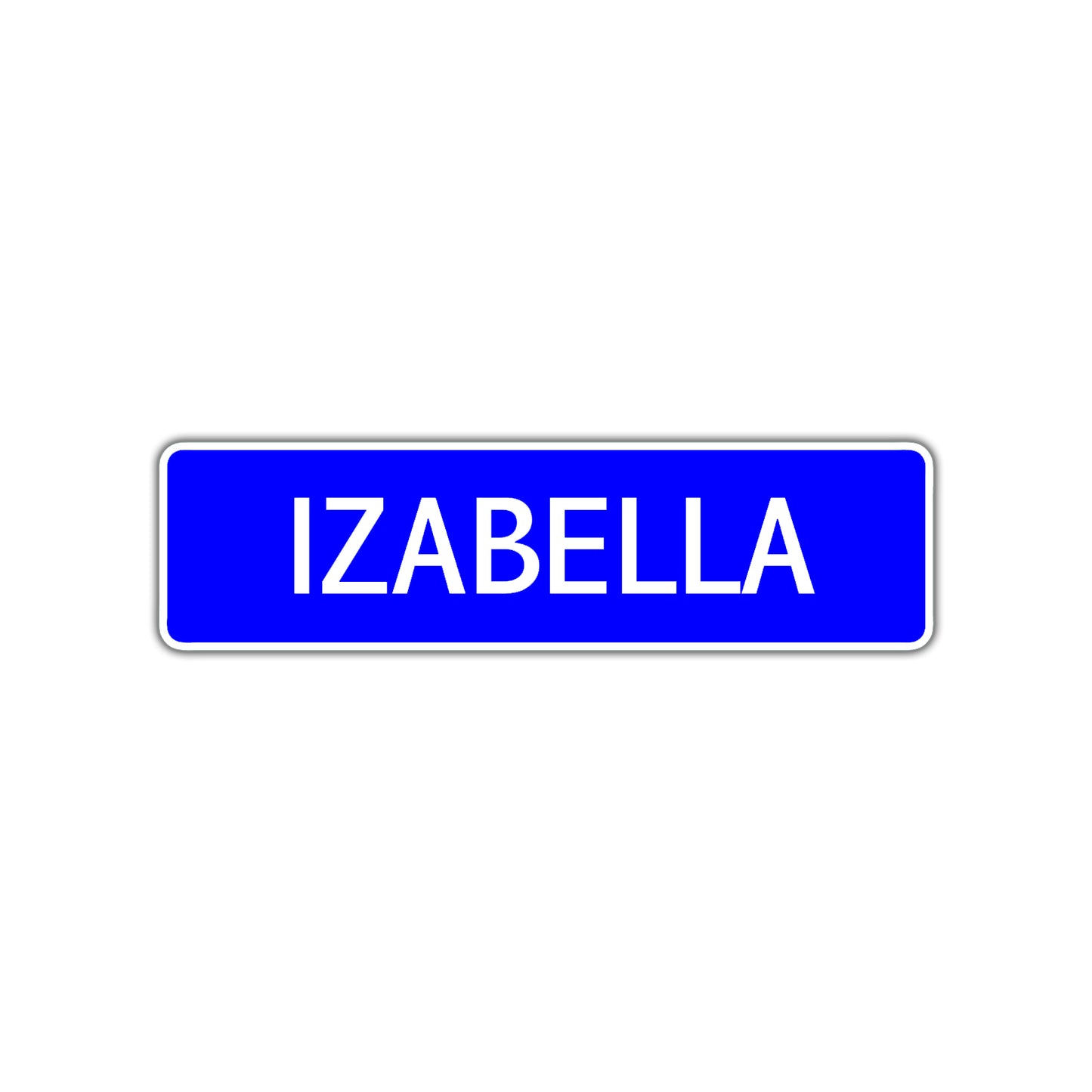 Izabella Street Sign Children Name Room Plate