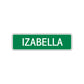 Izabella Street Sign Children Name Room Plate