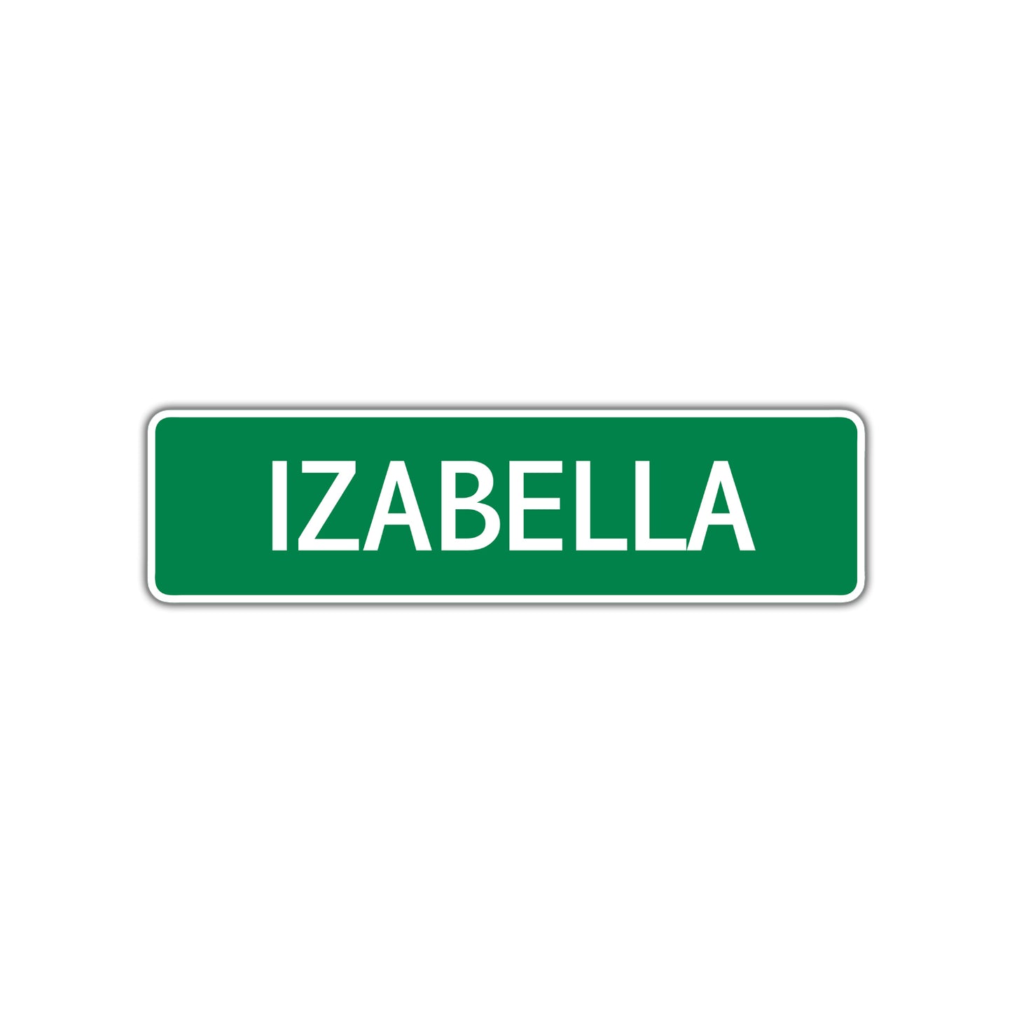 Izabella Street Sign Children Name Room Plate