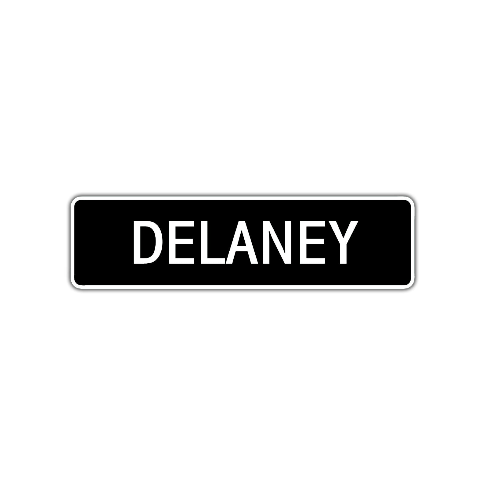 Delaney Street Sign Children Name Room Plate
