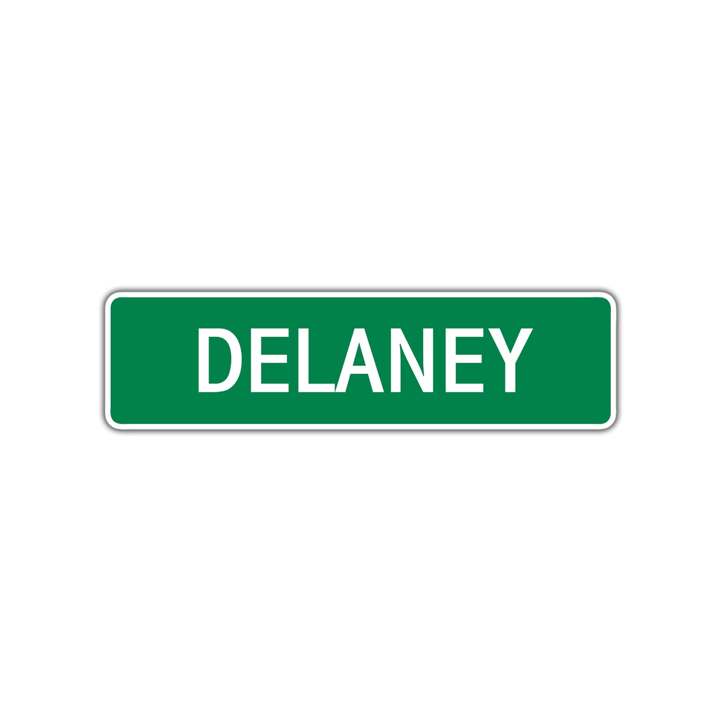 Delaney Street Sign Children Name Room Plate