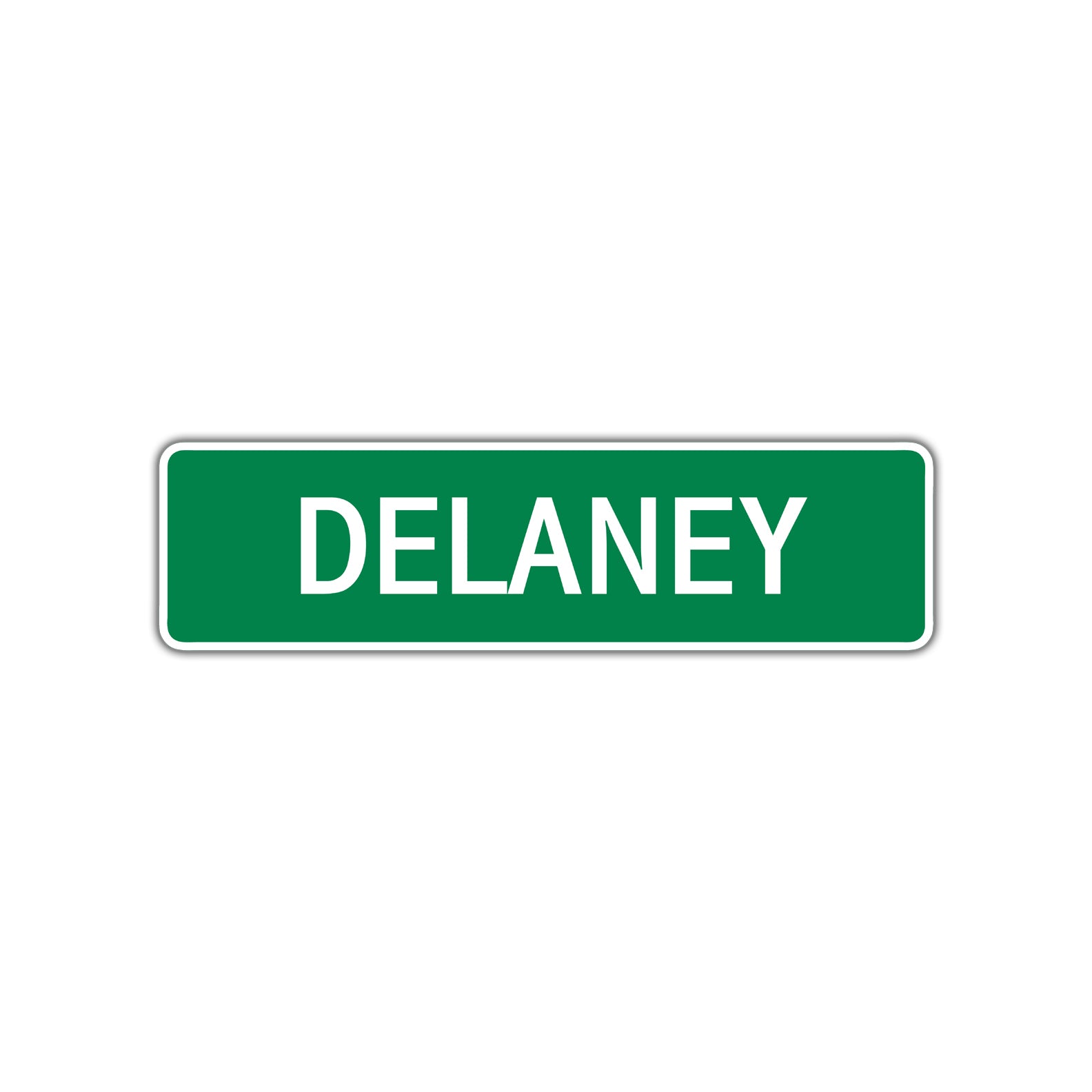 Delaney Street Sign Children Name Room Plate