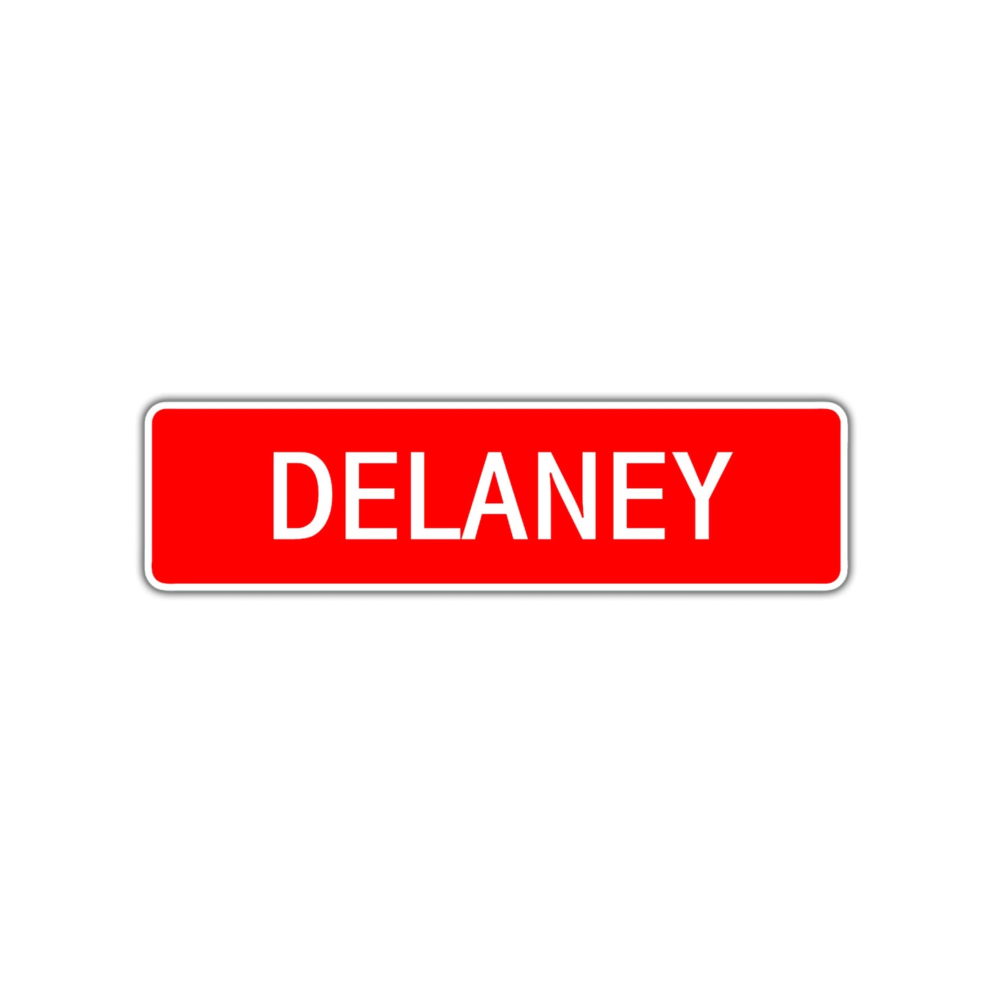 Delaney Street Sign Children Name Room Plate