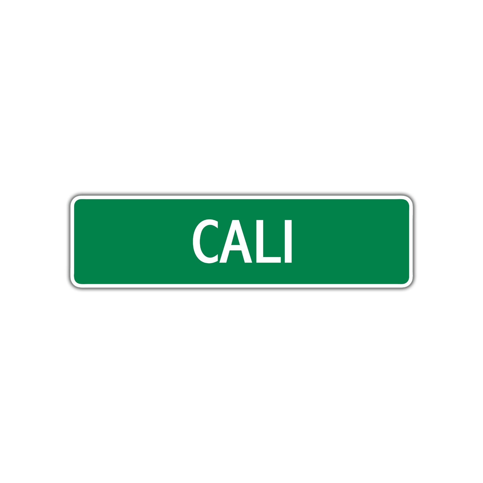 Cali Street Sign Children Name Room Plate