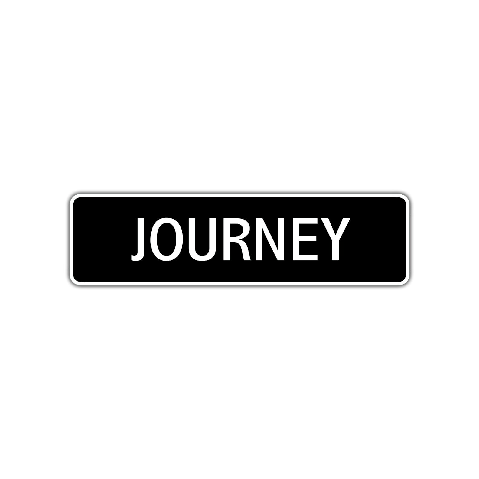 Journey Street Sign Children Name Room Plate