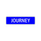 Journey Street Sign Children Name Room Plate