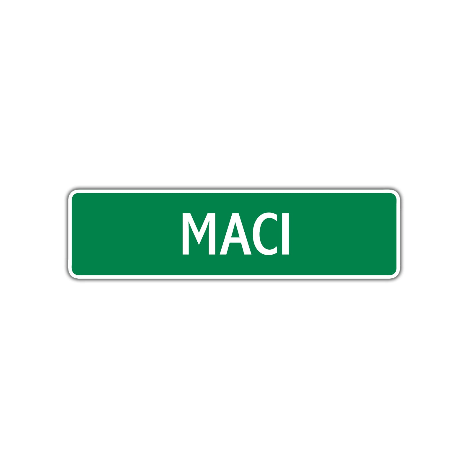 Maci Street Sign Children Name Room Plate