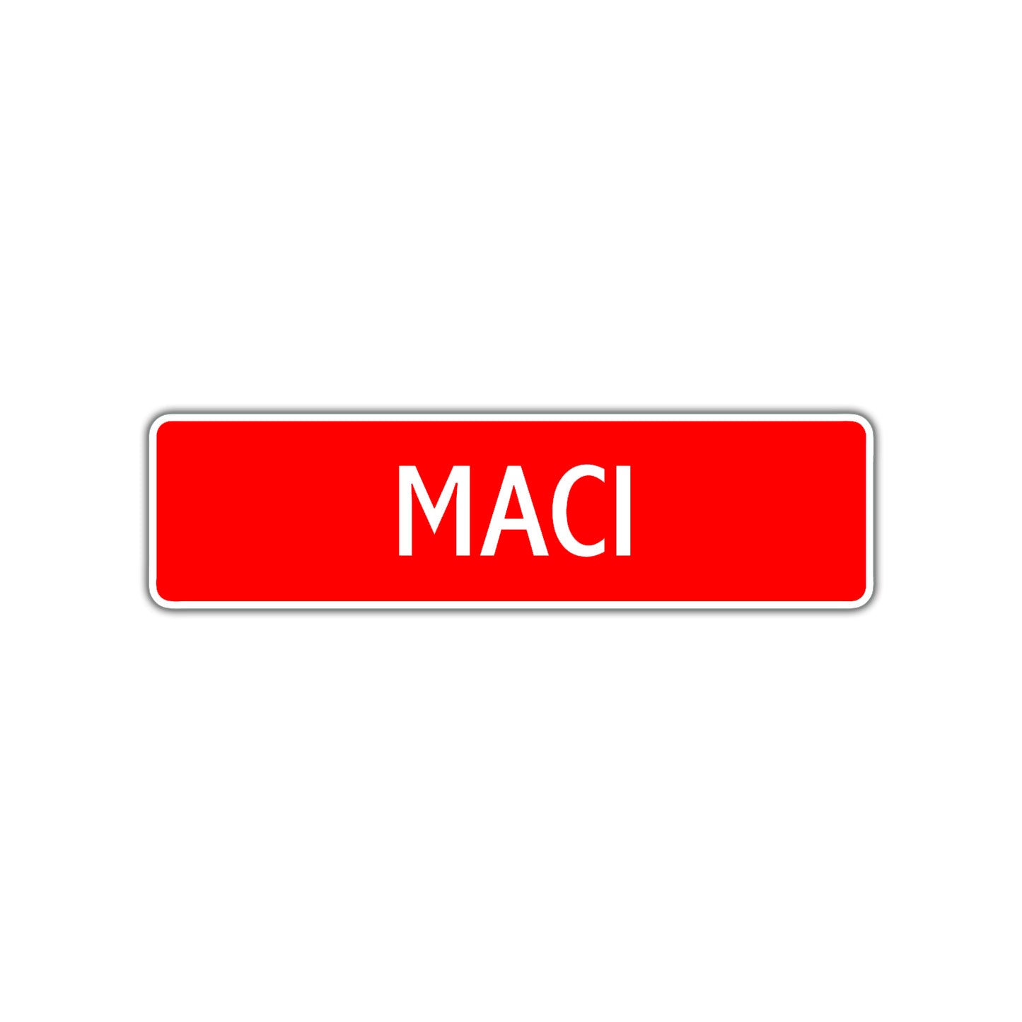Maci Street Sign Children Name Room Plate