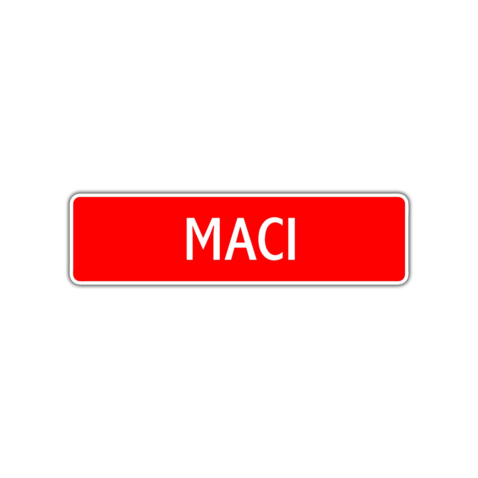 Maci Street Sign Children Name Room Plate