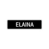 Elaina Street Sign Children Name Room Plate