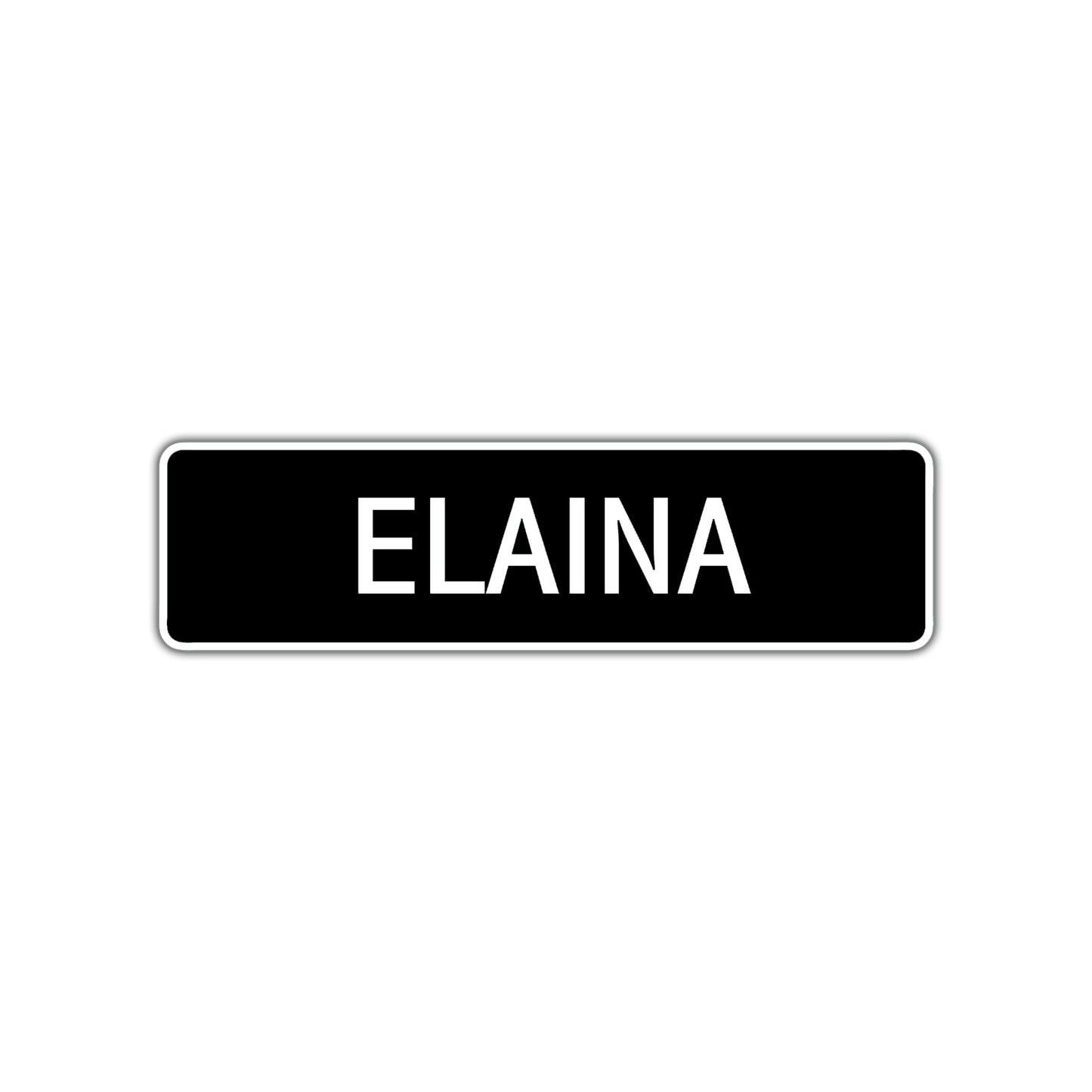 Elaina Street Sign Children Name Room Plate