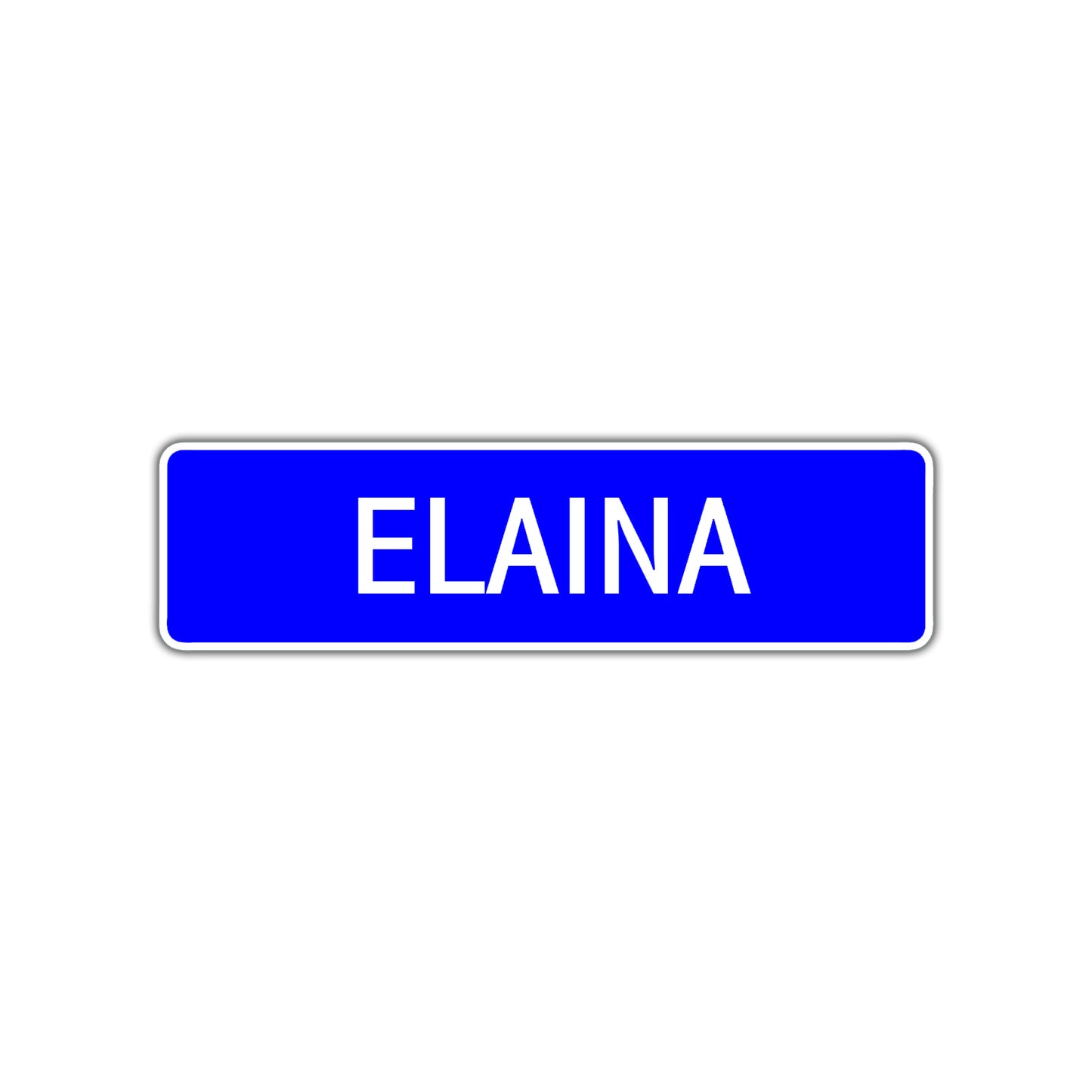 Elaina Street Sign Children Name Room Plate