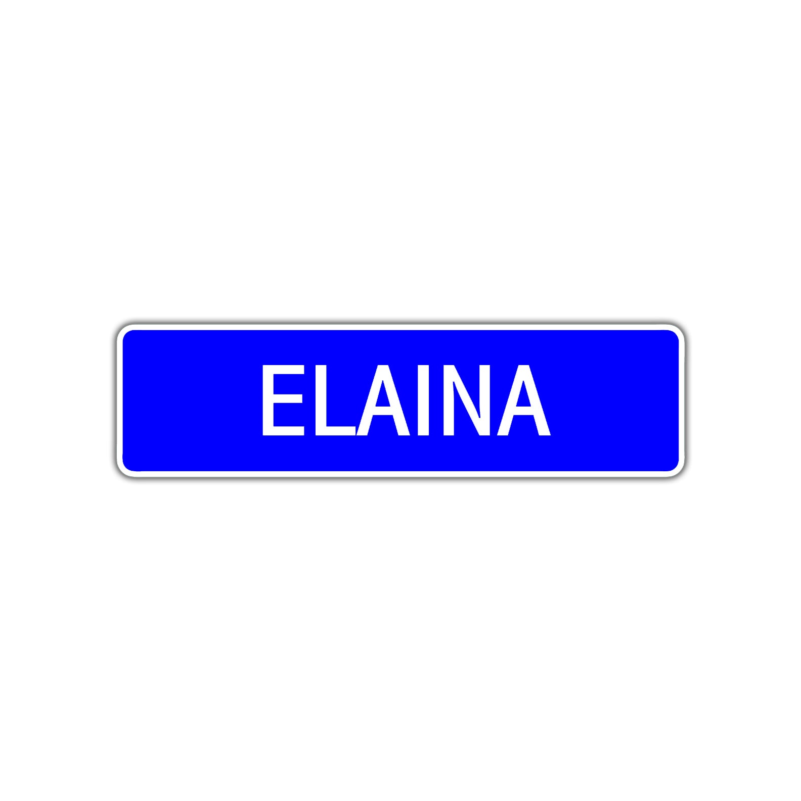 Elaina Street Sign Children Name Room Plate