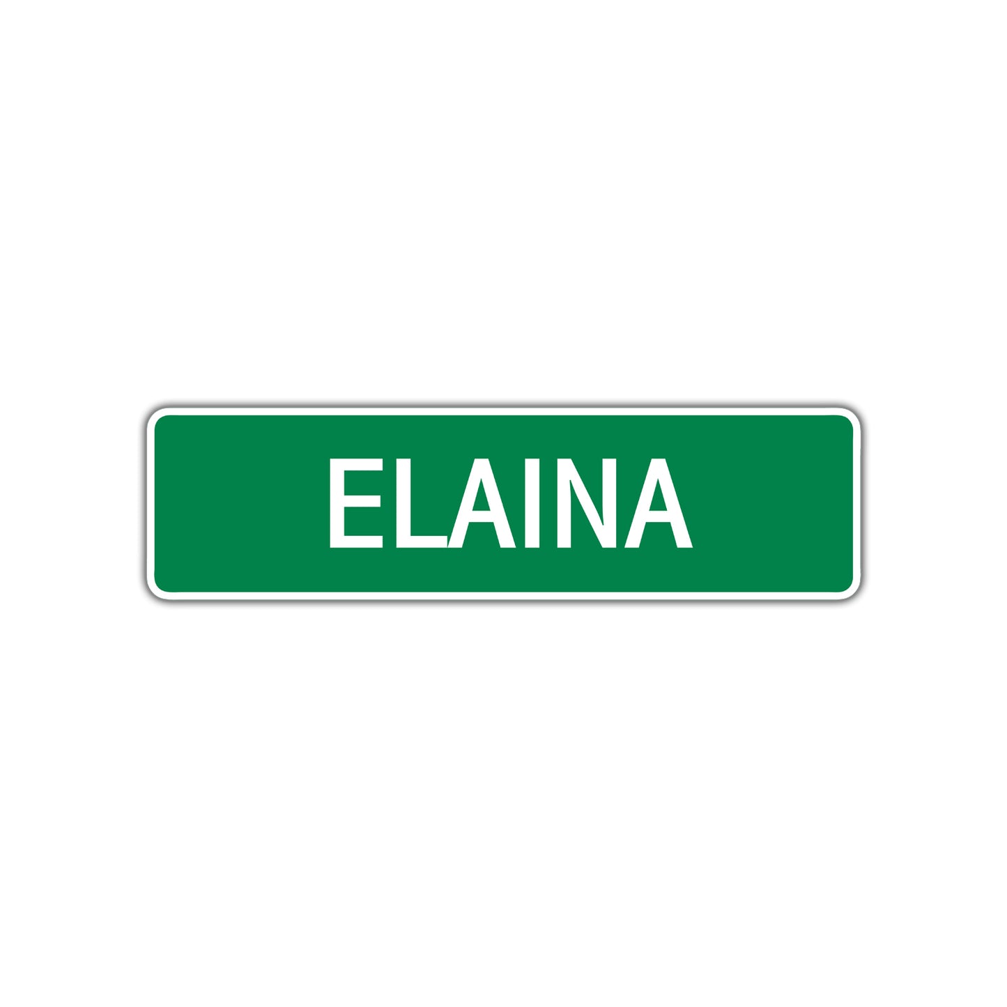 Elaina Street Sign Children Name Room Plate