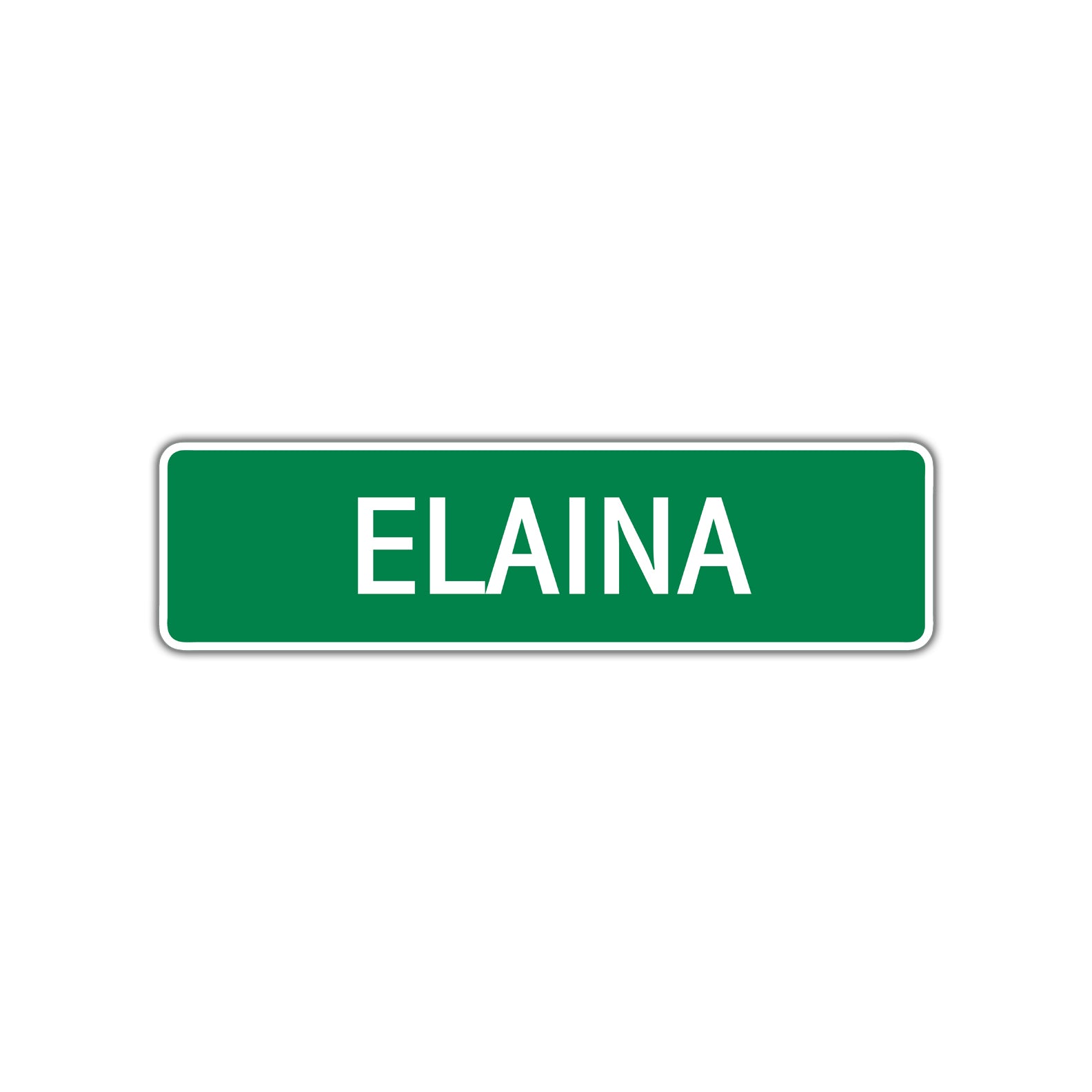 Elaina Street Sign Children Name Room Plate