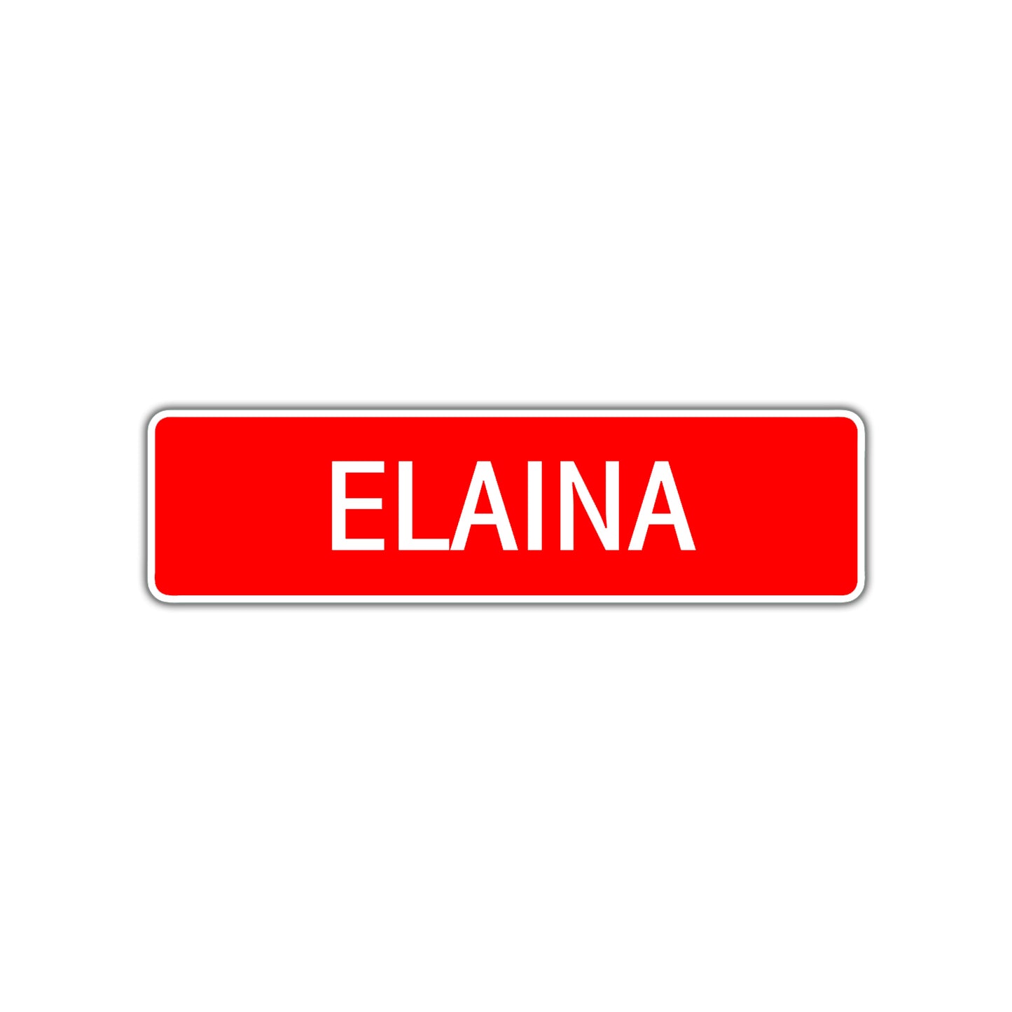 Elaina Street Sign Children Name Room Plate
