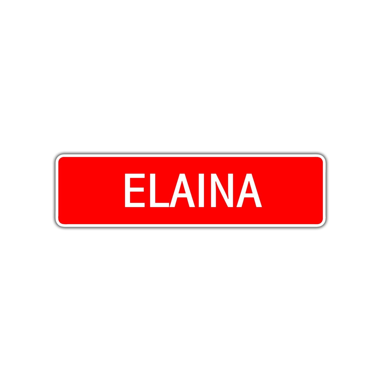 Elaina Street Sign Children Name Room Plate