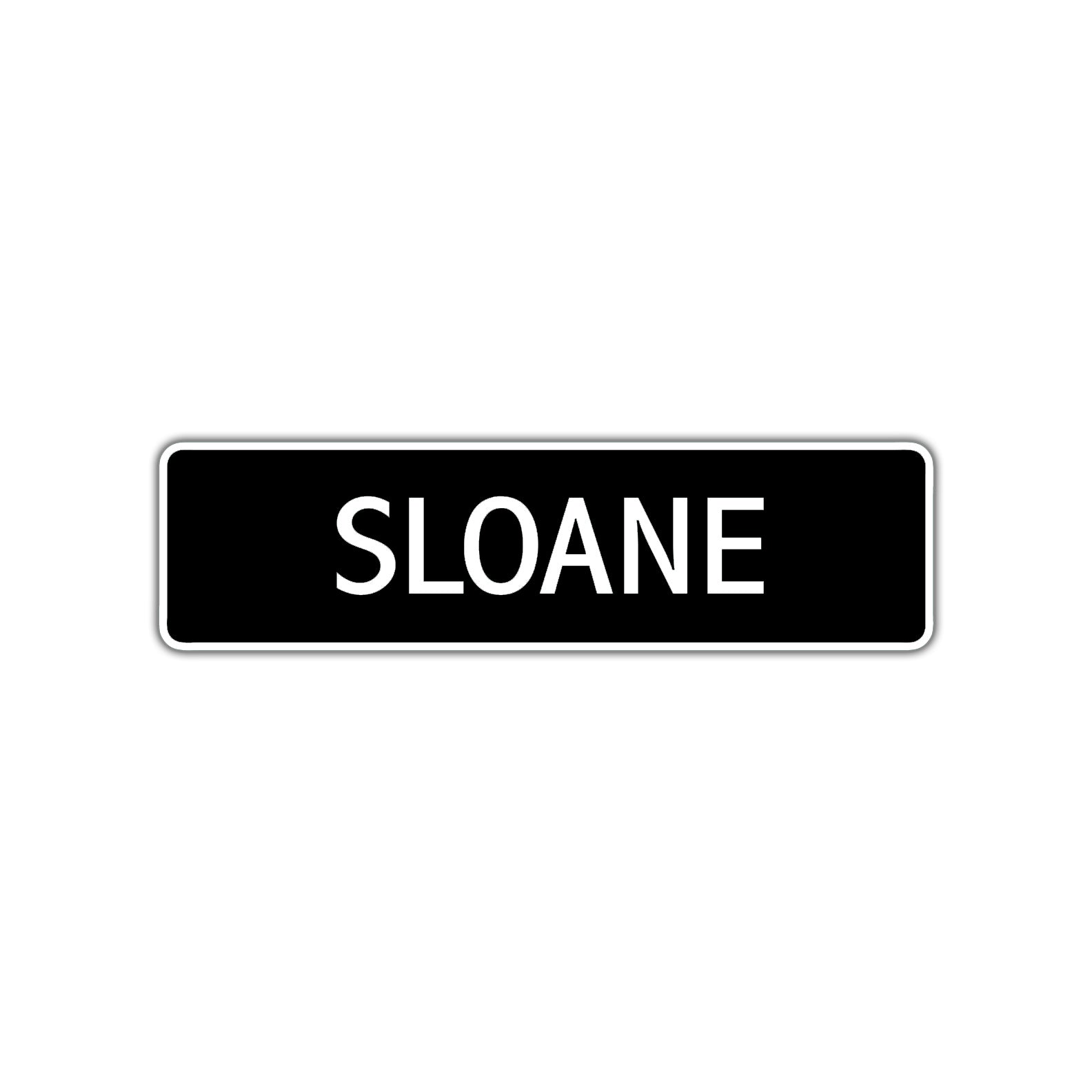 Sloane Street Sign Children Name Room Plate