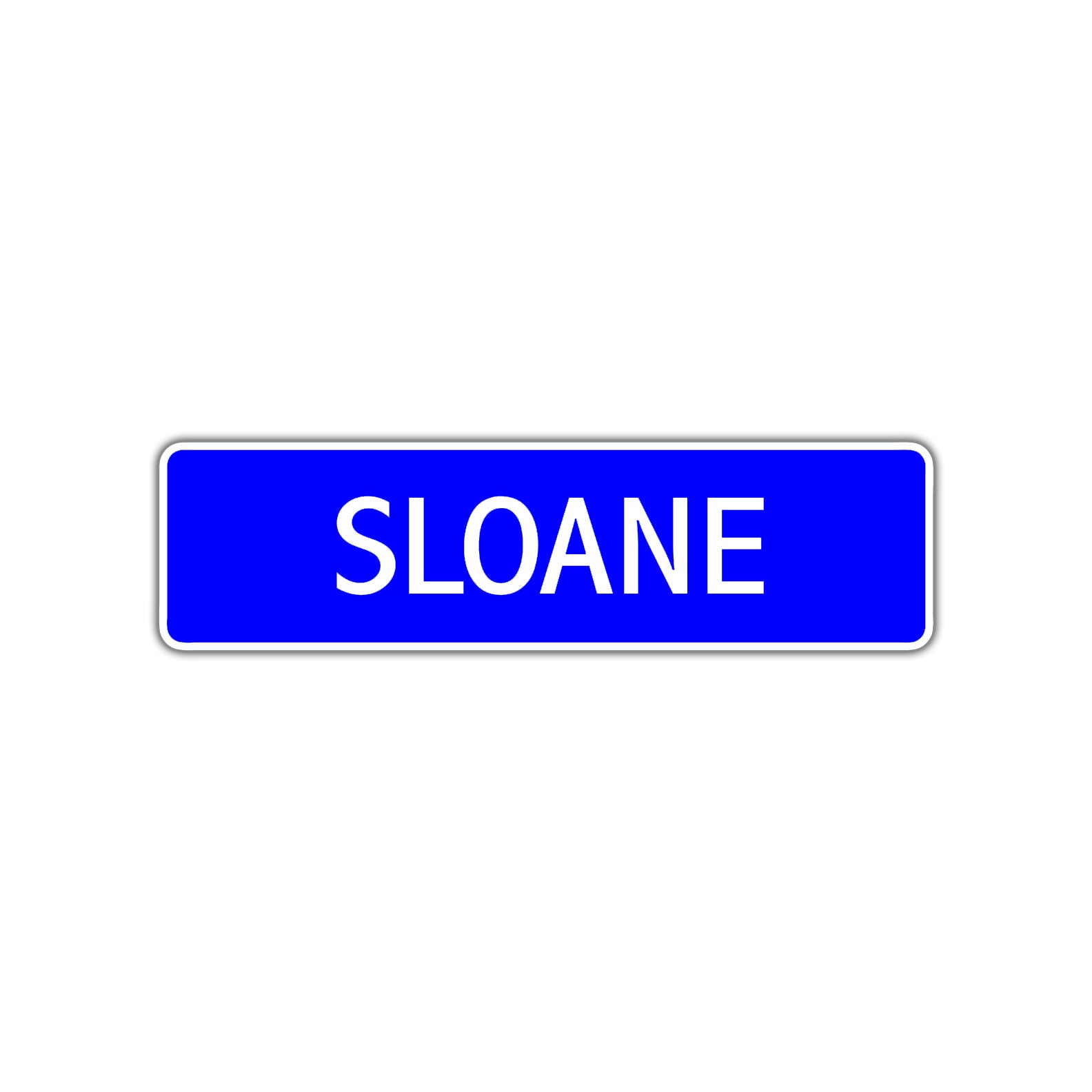 Sloane Street Sign Children Name Room Plate