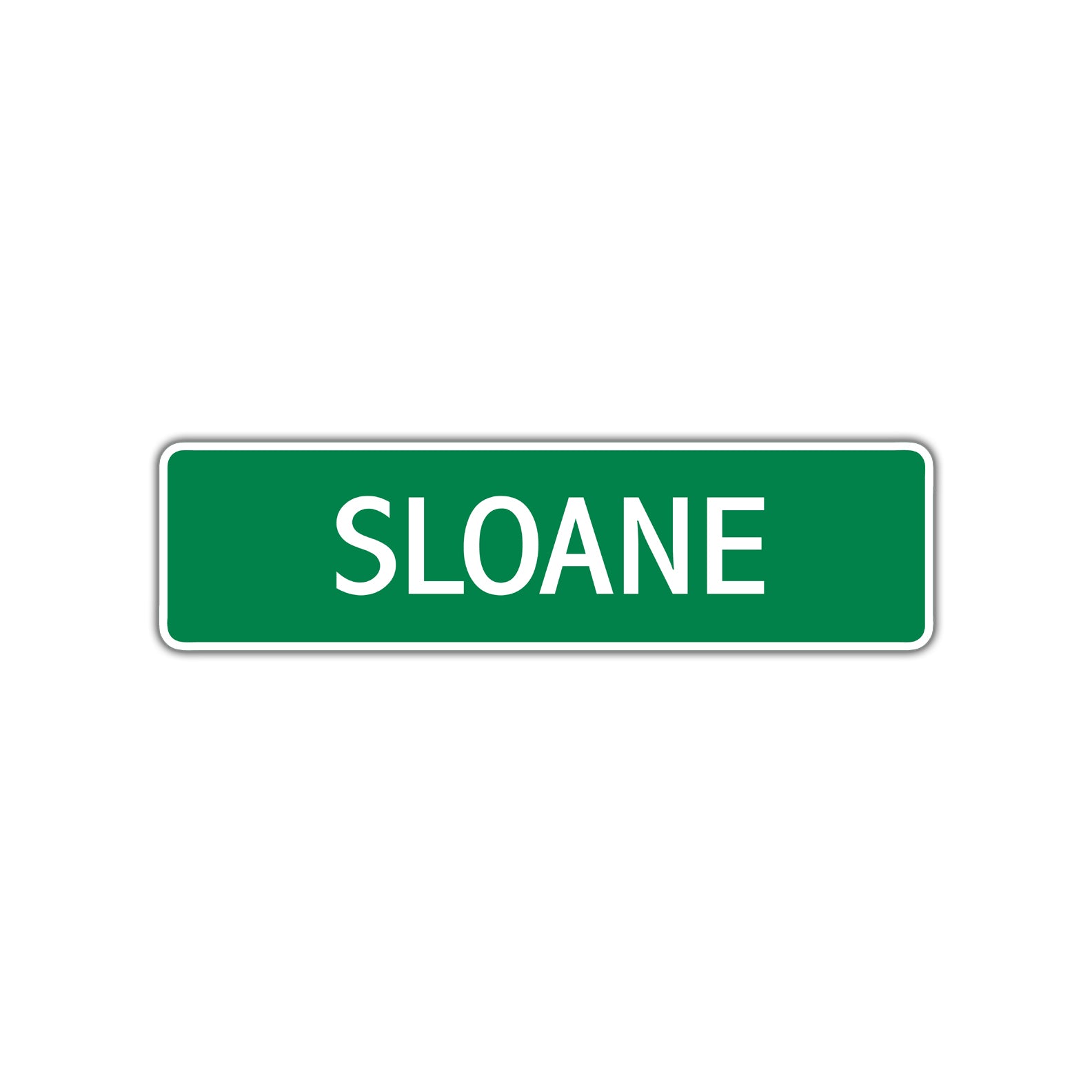 Sloane Street Sign Children Name Room Plate