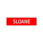 Sloane Street Sign Children Name Room Plate