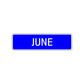June Street Sign Children Name Room Plate
