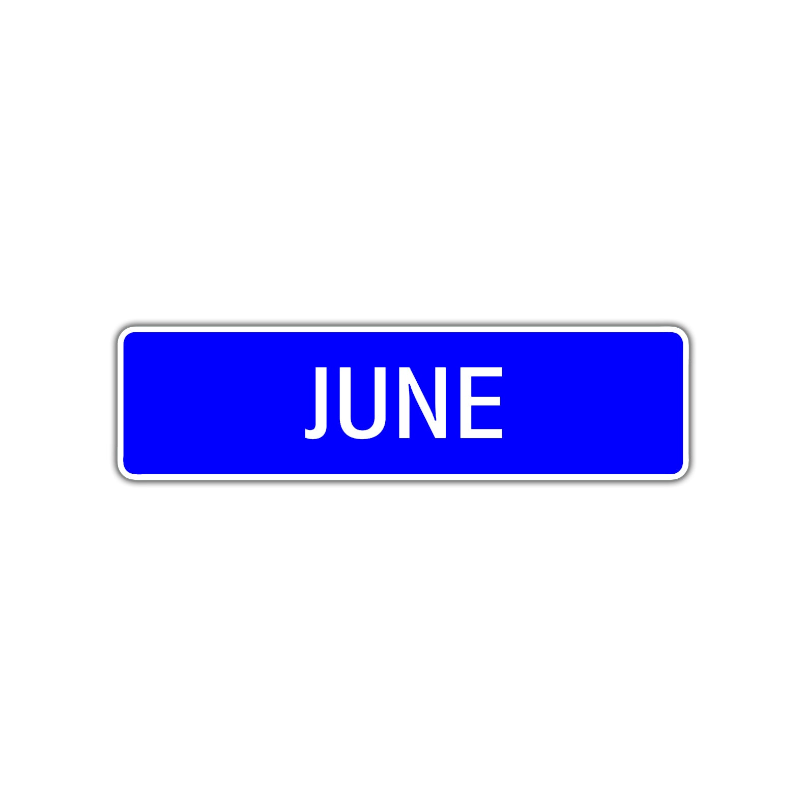 June Street Sign Children Name Room Plate