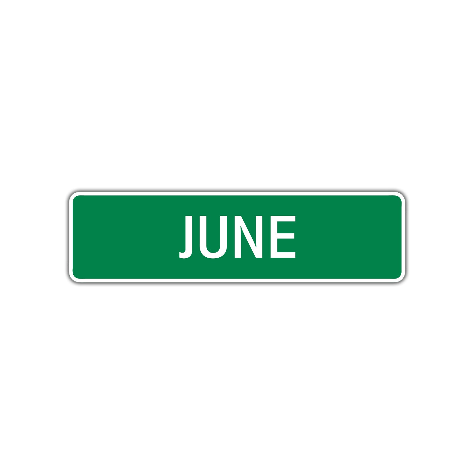 June Street Sign Children Name Room Plate