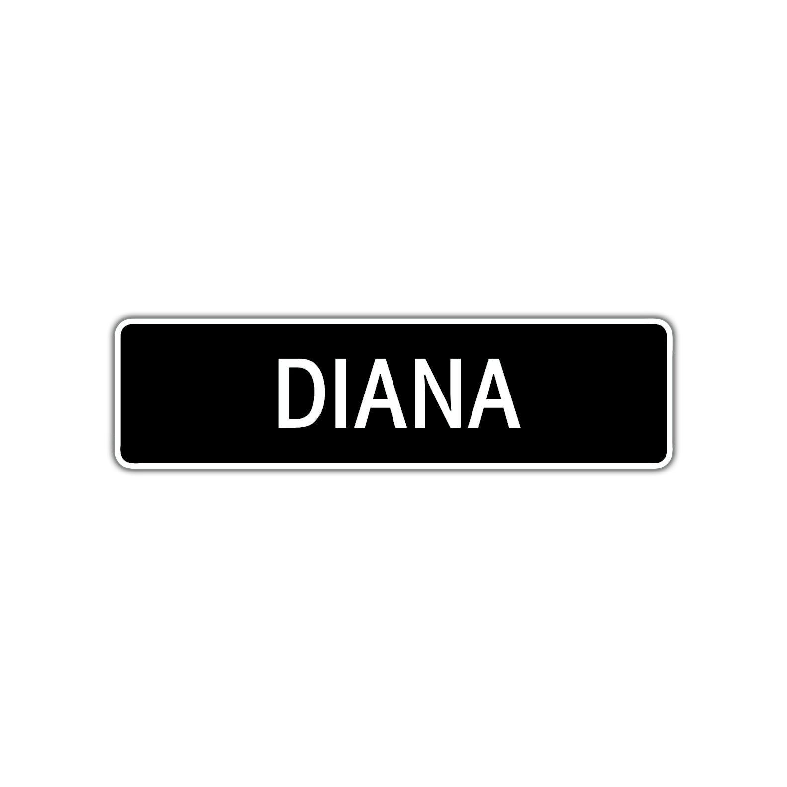 Diana Street Sign Children Name Room Plate