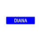 Diana Street Sign Children Name Room Plate