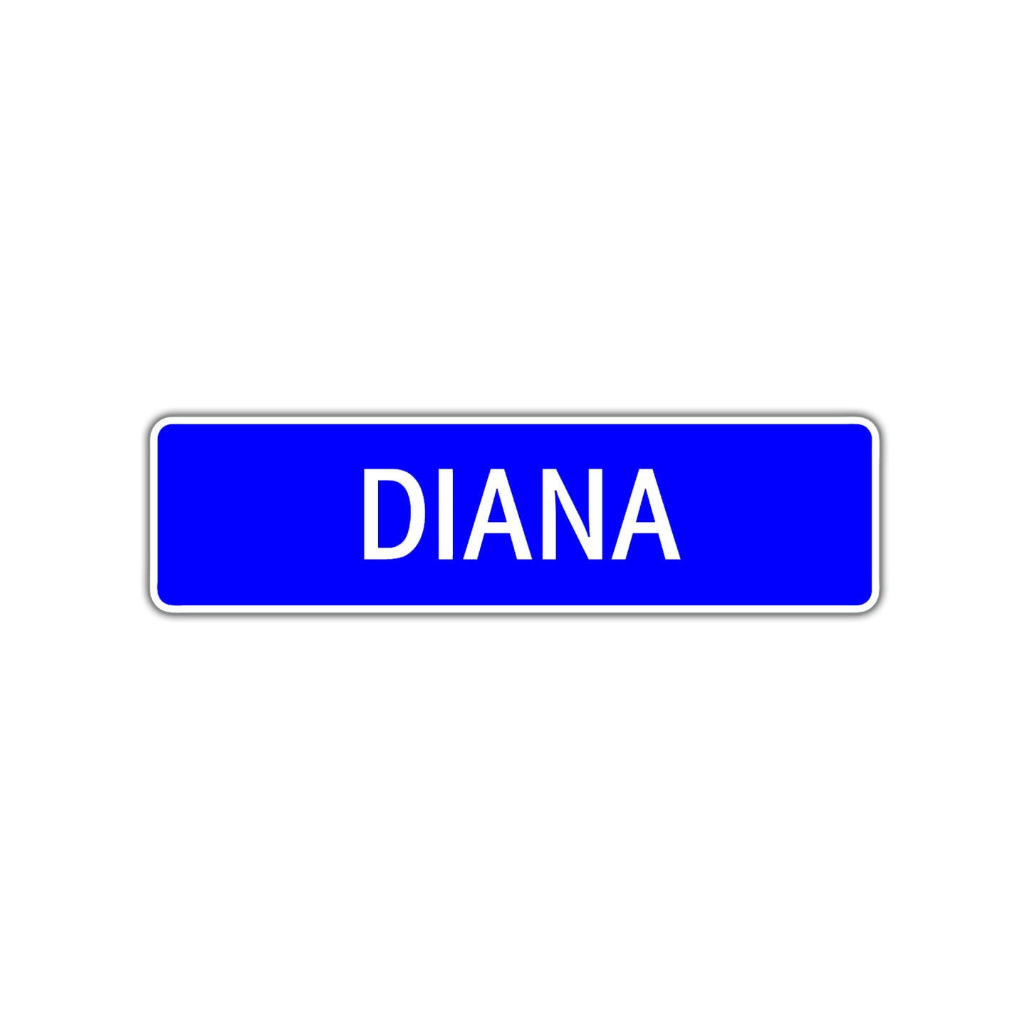 Diana Street Sign Children Name Room Plate