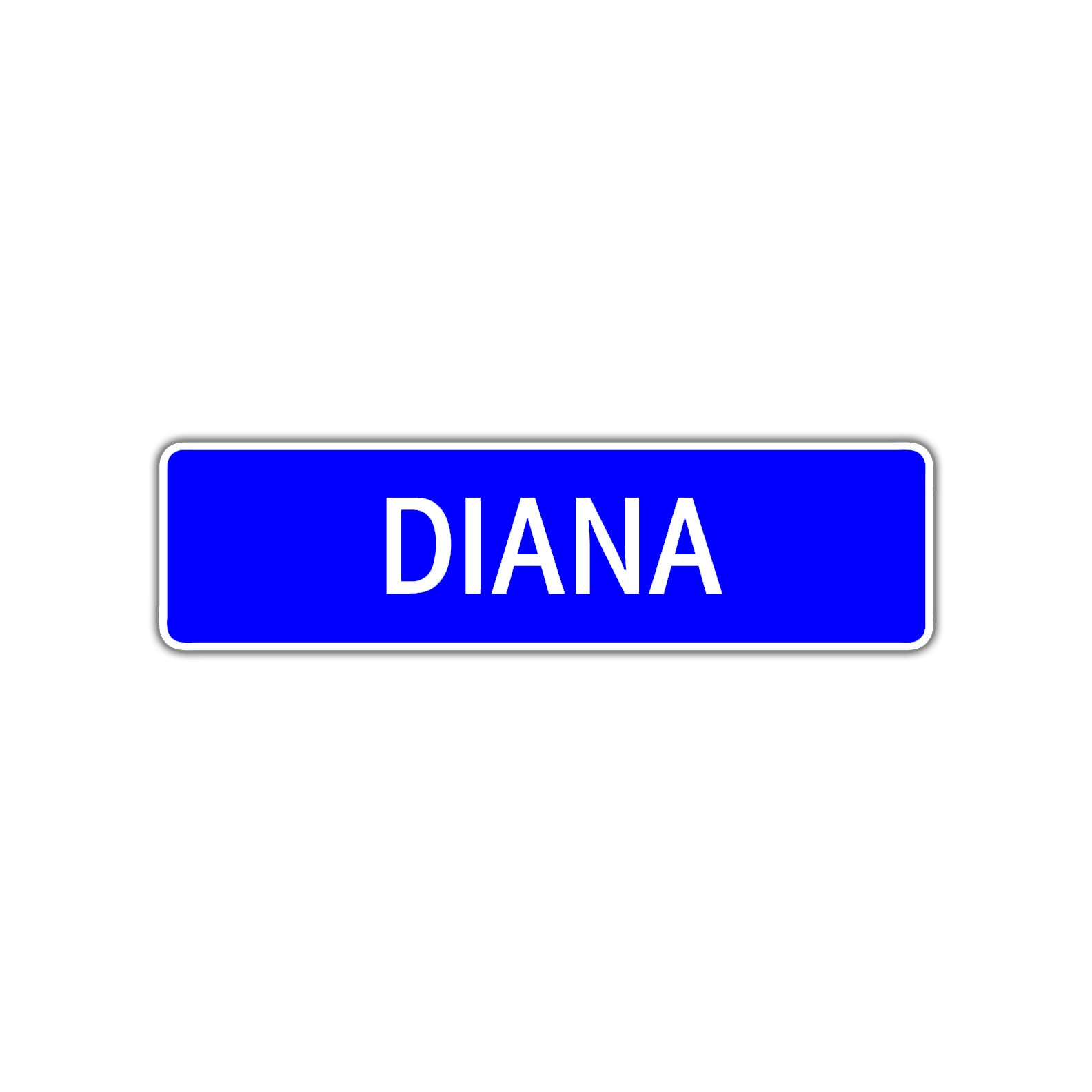 Diana Street Sign Children Name Room Plate