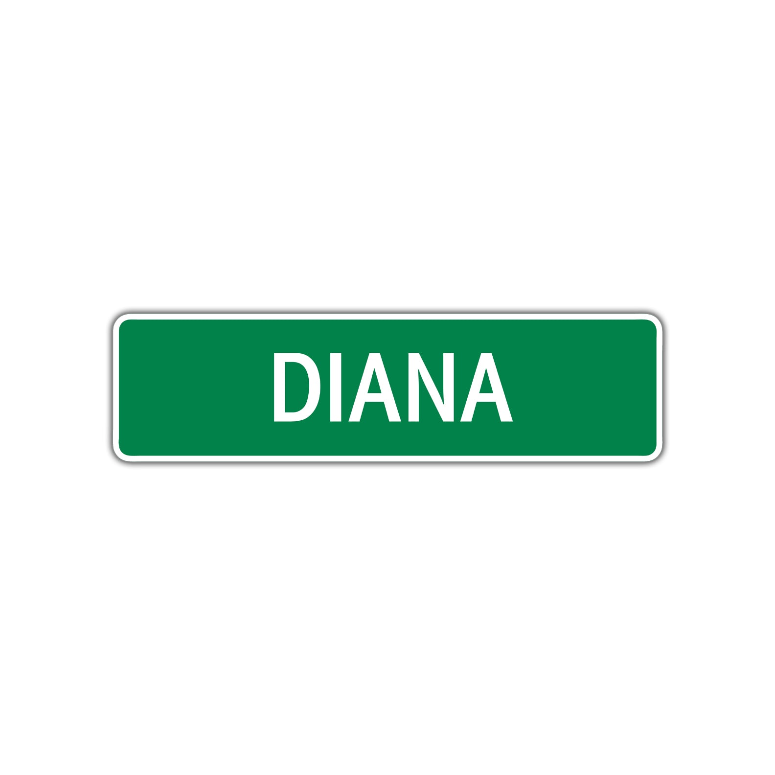 Diana Street Sign Children Name Room Plate